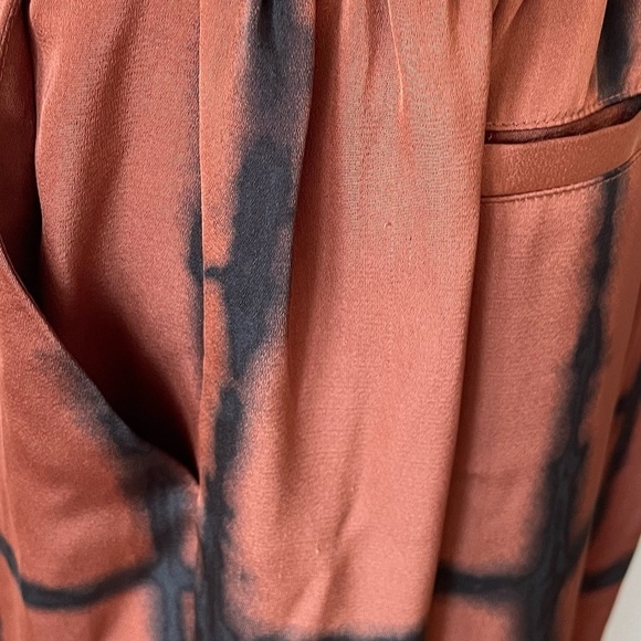 Jonathan Simkhai Katana Halter Twist Blouse Joey Wide Leg Pant Shibori Set NWT M - Picture 10 of 11